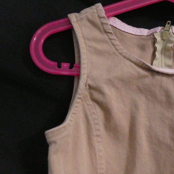 Y2K OLD NAVY Clothing Co. Uniform size 6 Sleeveless Cotton Dress Zip-Up Back - Picture 3 of 16